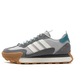 Adidas: Серые кроссовки 
