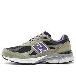 New Balance: Зелёные кроссовки 