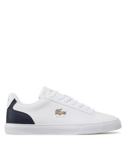 Lacoste: Белые кроссовки 
