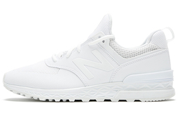 New Balance: Белые кроссовки  574