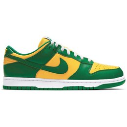 Nike: Зелёные кроссовки  Dunk Low SP