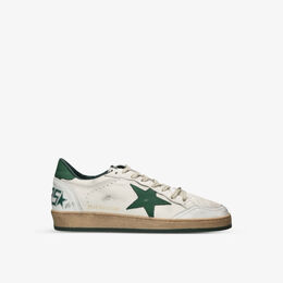 Golden Goose: Зелёные кеды  Ball Star