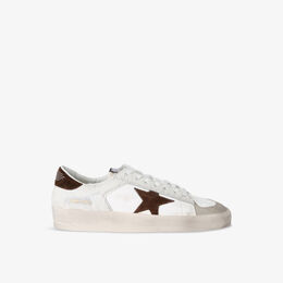 Golden Goose: Белые кроссовки  Stardan