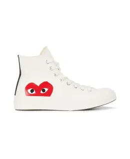 Comme Des Garçons Play: Белые кеды 