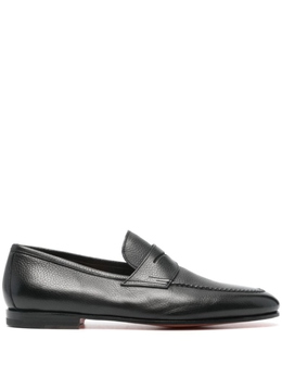 Santoni: Чёрные туфли 