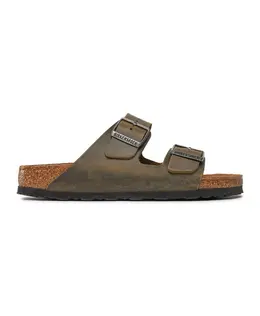 Birkenstock: Зелёные сандалии 