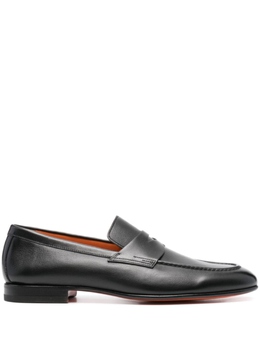 Santoni: Чёрные туфли 