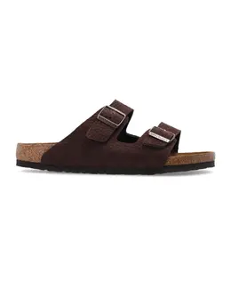 Birkenstock: Коричневые шлёпанцы 