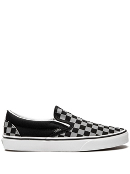 Vans: Серые мокасины  Classic Slip On