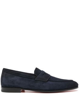 Santoni: Синие туфли 