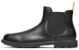 Timberland: Чёрные ботинки 