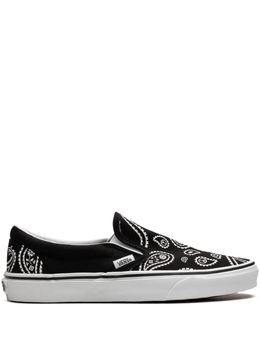 Vans: Чёрные мокасины  Classic Slip On