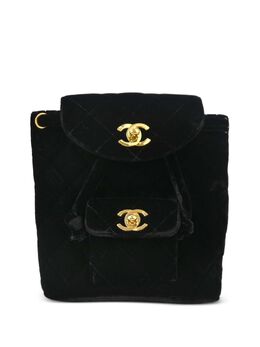 CHANEL Pre-Owned: Чёрный рюкзак 