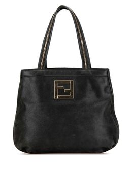 Fendi Pre-Owned: Чёрная сумка-шоппер 