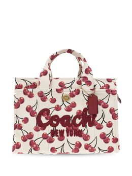 Coach: Белая сумка-шоппер 