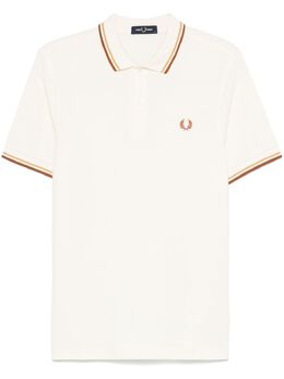 Fred Perry: Светлое поло  Twin Tipped