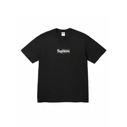 Supreme: Чёрная футболка  Box Logo