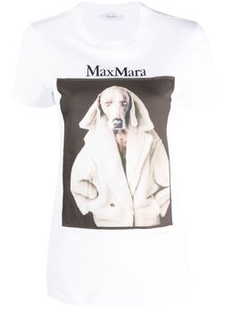 Max Mara: Футболка с принтом 