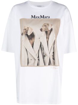 Max Mara: Футболка с принтом 