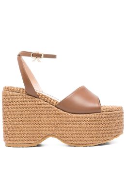 Gianvito Rossi: Коричневые сандалии 