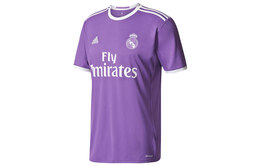 Adidas: Фиолетовая футболка  Madrid