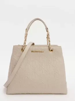 Valentino: Бежевая сумка 