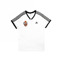Adidas: Белая футболка 
