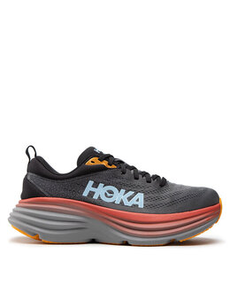 HOKA: Серые кроссовки 