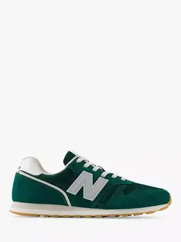 New Balance: Зелёные кроссовки  373