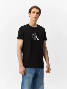 Calvin Klein Jeans: Чёрная футболка 