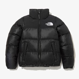 The North Face: Чёрная куртка  Nuptse