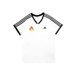 Adidas: Белая футболка 