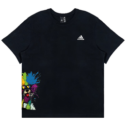 Adidas: Чёрная футболка 