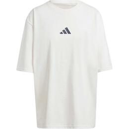 Adidas: Белая футболка 