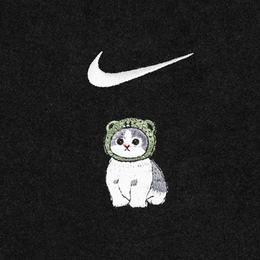 Nike: Чёрная толстовка 