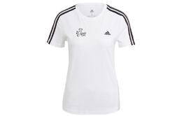 Adidas: Белая футболка 