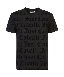 Just Cavalli: Чёрная футболка 