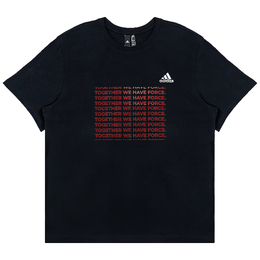 Adidas: Чёрная футболка 