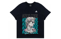 Adidas: Чёрная футболка 