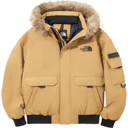 The North Face: Коричневый пуховик 