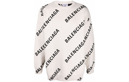 Balenciaga: Белый свитер 