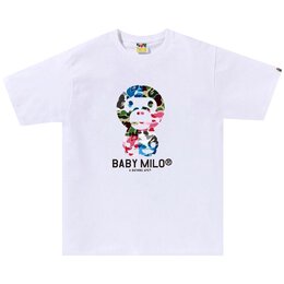 A BATHING APE: Белая футболка 