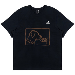 Adidas: Чёрная футболка 
