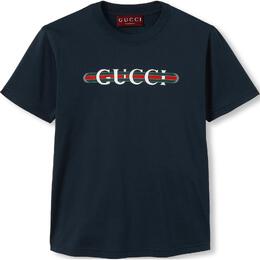 Gucci: Тёмная футболка 