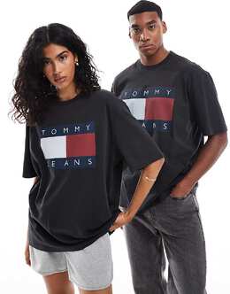 Tommy Hilfiger: Чёрные джинсы  Tommy Jeans