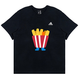 Adidas: Чёрная футболка 