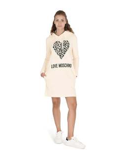 LOVE MOSCHINO: Бежевое платье 