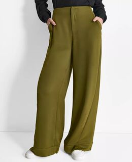 DKNY: Зелёные брюки 