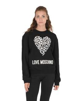 LOVE MOSCHINO: Чёрная толстовка 