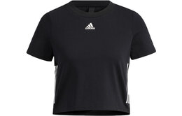 Adidas: Чёрная футболка 